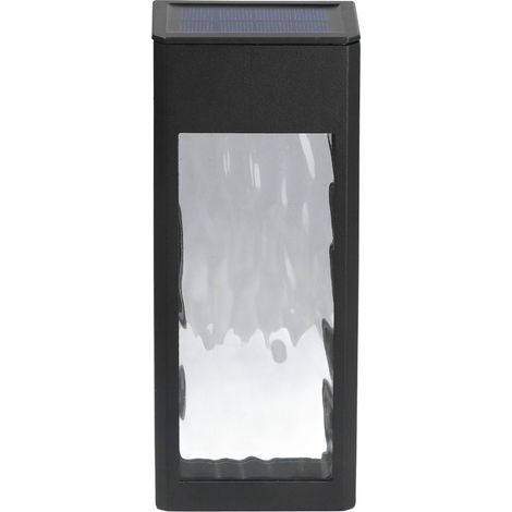 Lampe solaire multifonction en aluminium pour terrasse, clôture extérieure, jardin, patio ou mur. (1/5)
