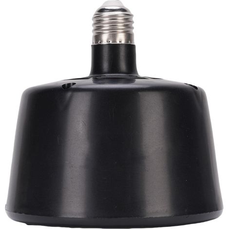 Contrôle de Température de la Bulbe de Chaleur Reptile, 5,24x5,71 Pouces de Sauvegarde D'énergie pour Les Cages pour Animaux de Compagnie et Reptiles avec Réglage Automatique de (Black) (1/5)