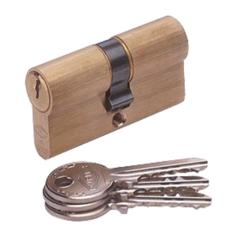Cisa Cilindro doppia entrata JPM 30x40 mm in ottone massiccio