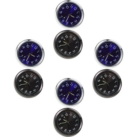 mini relojes con clip, para rejilla de ventilación, de aleación de cristal, decoración colorida (1/2)