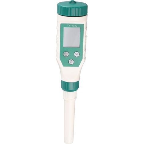 Testeur de qualité de l'eau 2 en 1, pH-mètre numérique Bluetooth, testeur d'acidité/alcalinité pour la pâte, le fromage, les cosmétiques et le sol livré sans pile. (1/5)
