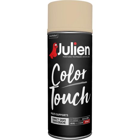 Peinture aérosol Color Touch multi-supports - Brillant Ivoire - 400 ml - Julien (1/5)