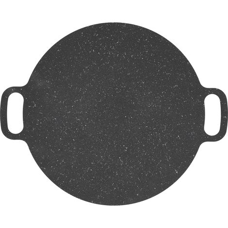 Grille Ronde Barbecue avec Sac de Rangement, Plaque de Cuisson Antiadhésive pour Camping et Cuisine, 41 cm (1/5)