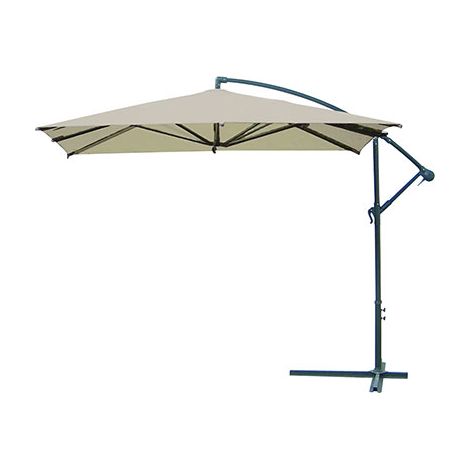 OMBRELLONE PALO LATERALE BANANA DOMUS  ACCIAIO/POLY ECRU MM 48 MT 3X3