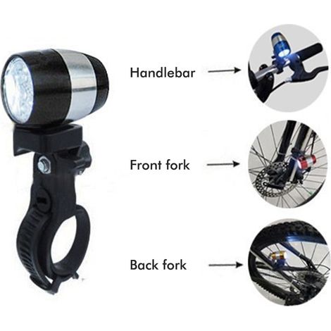 wasserdichte LED-Fahrradlichter für Mountainbikes, mit vorderem Signallicht aus Aluminiumlegierung. (1/4)