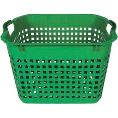 cesta guardajuegos jardin 40 lts verde 51 x 39 x 22 cms ebertools
