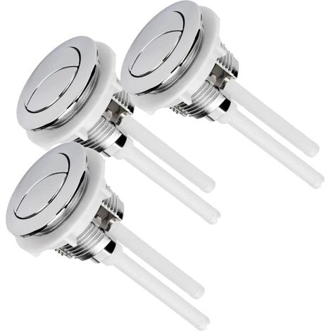 Bouton-poussoir de Chasse D'eau Double 38mm Rond (1/5)