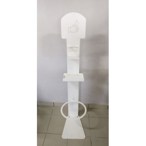 SUPPORTO A PIANTANA PER IGIENIZZANTE SAPONE LIQUIDO PIEDISTALLO IN METALLO 35847 (1/5)