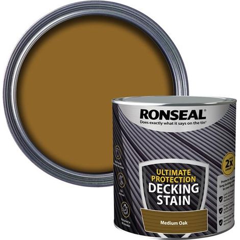 Ronseal Ultimate Protection Decking Stain Medium Oak 2.5 litre
