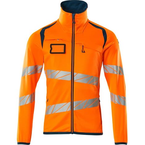 Mascot Fleecepullover mit Reißverschluss 19103 Gr. 5XL hi-vis orange/dunkelpetroleum