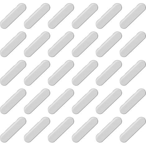 30 pièces Cache Aeration Fenetre Pvc, Cache-gouttières, Cache Trous d'Évacuation pour Fenêtres, Tempête - Busette de Drainage, D'extrémité de Rebord de Fenêtre (Blanc)