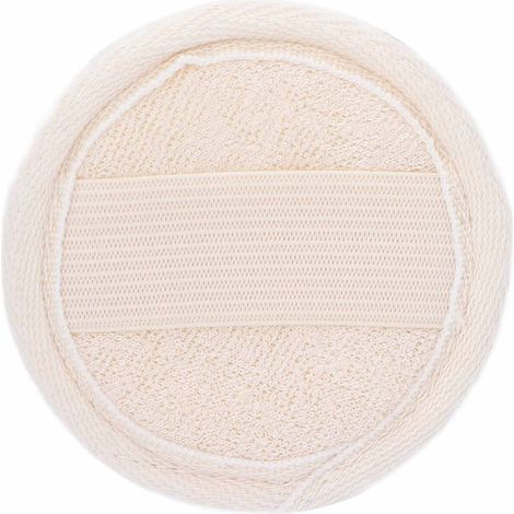 Gant Exfoliant Corps et Visage - Éponge Luffa Blanche pour Soins de la Peau Hommes Femmes (1/5)
