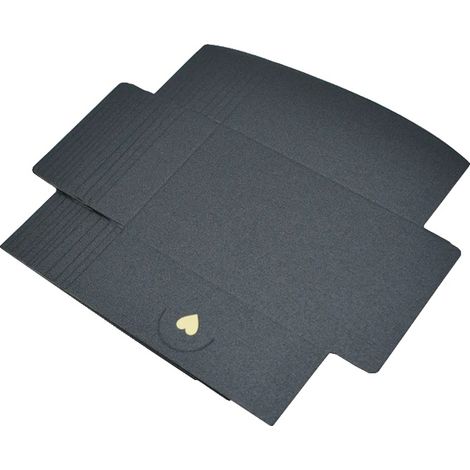 Mini buste di carta, perfette per biglietti d'auguri, design resistente, nero carbone (1/2)
