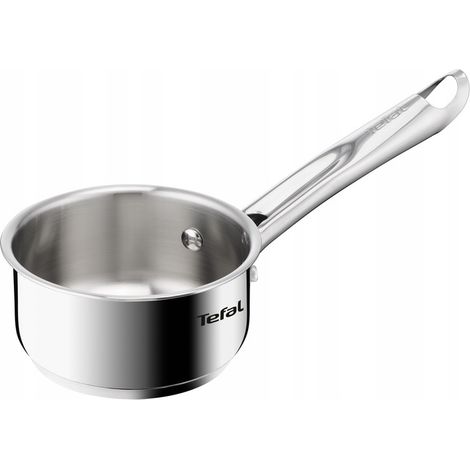 Pentola TEFAL Minis H8742155 con coperchio, 14 cm, in acciaio inox, piano cottura a induzione, 1 l