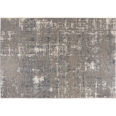Tapis de Jardin et Salon en Polypropylène Résistant à l'Eau Coloris Gris 120 x 170 cm - PANGIVO (1/3)