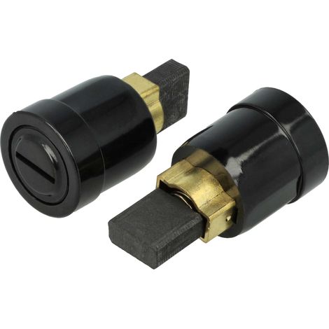 vhbw 2x balais charbon avec support 6,3 x 14,2 x 15 mm compatible avec Rems 560023 R220, 560003 R220, Puma VE scie tigre