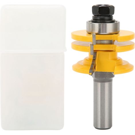 Fraise à tenon pour portes de meuble, tige ronde 1/2 pouce, outil de menuiserie pour rainurage (1/5)