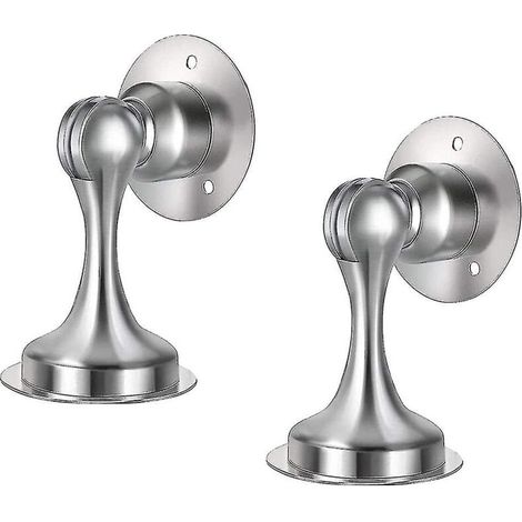 Butée de porte anti-collision intérieure, antirouille et durable, ruban adhésif double face, sans perforation (2 pièces) (1/5)
