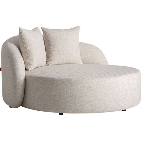 Canapé contemporain beige aux lignes arrondies - beige (1/5)
