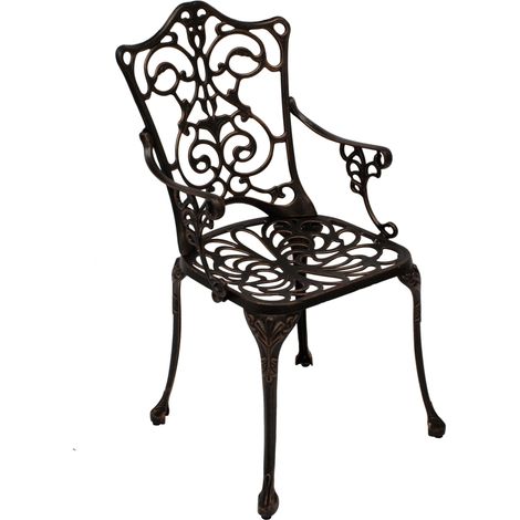 Sessel Jugendstil, Aluguss bronze antik (1/5)