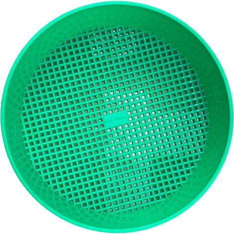 1 Tamis De Jardin Maille Ronde 3-4mm Diamètre 21cm Pour Filtrer Terre Compost Sable (1/5)