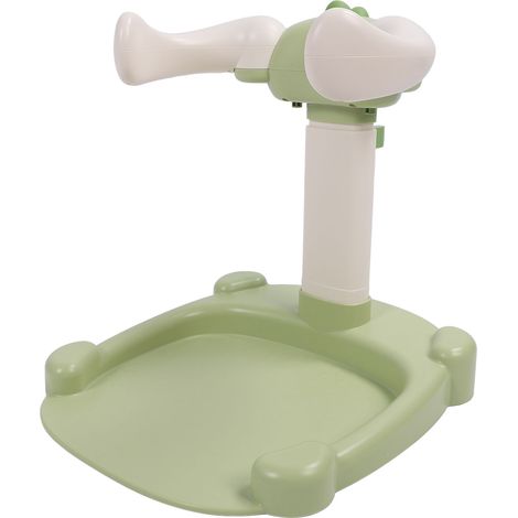 Tour de bain Baby Hug antidérapante, support de douche réglable pour bébé, verte (1/5)