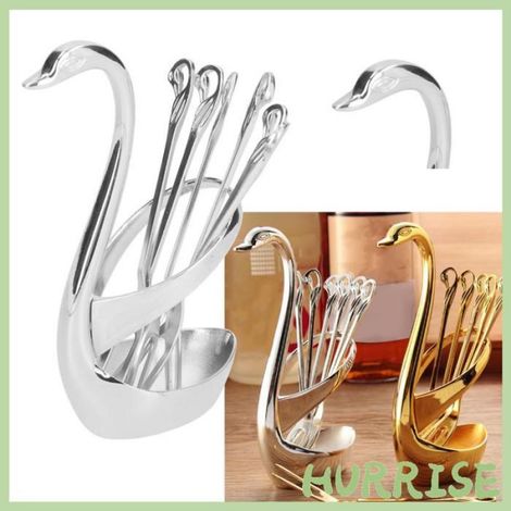Garosa fourchette Vaisselle Mini Alliage De Zinc Dessert Aux Fruits Dégustations Cuillère Avec articles corbeille Argent (1/4)