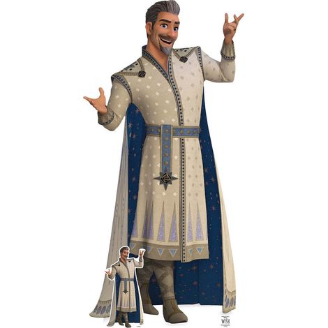 Figurine en carton Wish, Roi Magnifico Royaume de Rosas Mains Levées - Haut 188x92 cm (1/5)