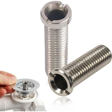 4 Pièces Argent 30 mm Vis pour Panier D'évier Acier Inoxydable Vis Creuse Vis de Bonde, pour Bonde evier Cuisine Lavabo Cuisine Accessoires pour évier de Cuisine
