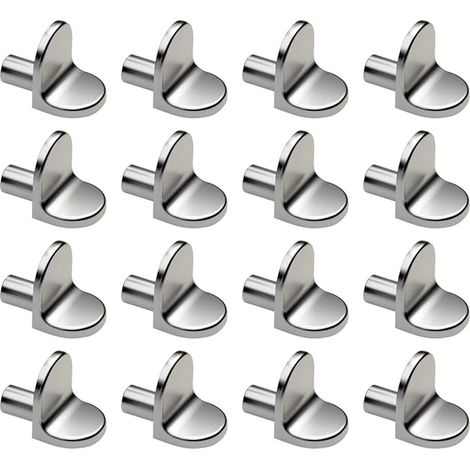 16 Pieces 5 mm L-Shaped Metal Shelf Brackets for Wall (1/5)