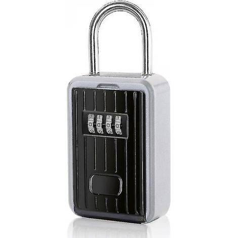 Boîte à clés sécurisée 1 pièce, boîte à clés murale avec Code numérique à 4 chiffres, boîte de verrouillage Extra Large, coffre-fort à clés d'extérieur avec poignée (1/5)