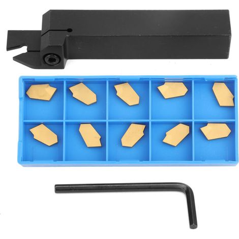 ZQ2020R-3 Lathe Tool Holder, Alloy Steel Turning Tool Holder with SP300 Carbide Inserts a Wrench (1/5)