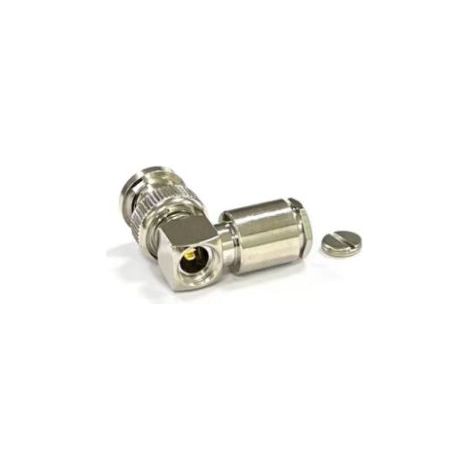Connecteur coaxial RS PRO Mâle à angle droit, raccordement Cage à ressort 50O Montage sur câble ( Prix pour 1 )