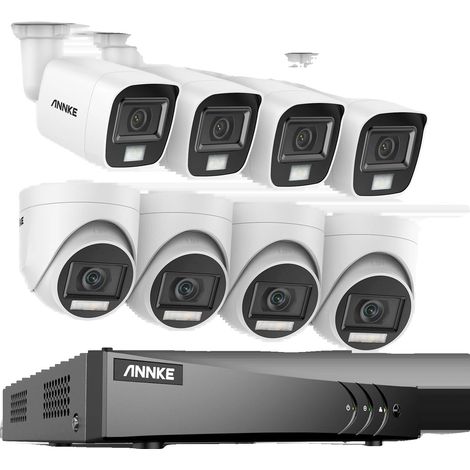 Système de caméra de surveillance, résolution 5MP, design étanche, Kits DVR 8CH 8Pcs, Aucun (1/2)