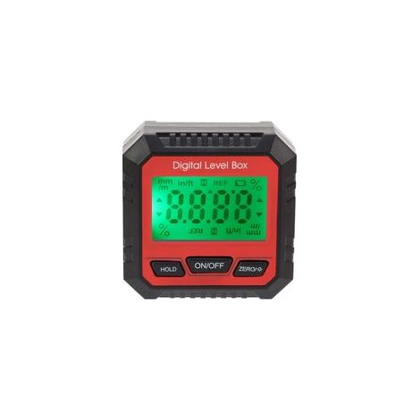 Inclinomètre de rapporteur d'angle magnétique de boîte de niveau numérique pour la maçonnerie de bâtiment de menuiserie (Red)