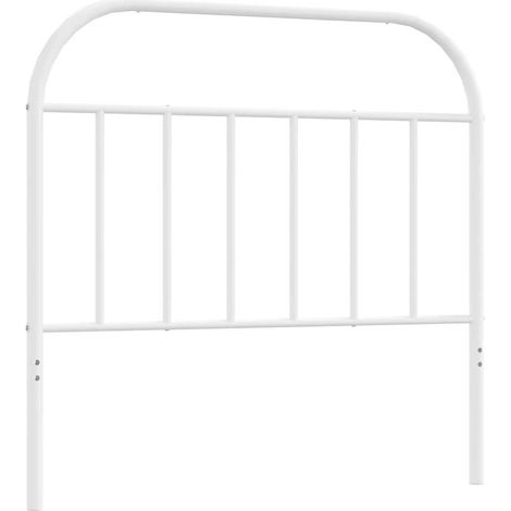 Maison Exclusive - Testiera di Ricambio in Metallo Bianco 100 cm