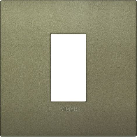 Placca Classic 1M verde matt scatola rotonda Vimar Arkè 19641.77