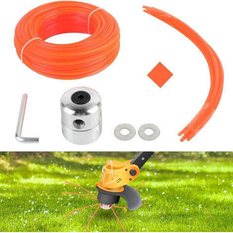 Cabezal de desbrozadora universal ZOLGINAH con hilo de corte de nailon cuadrado de 40 m (1/5)