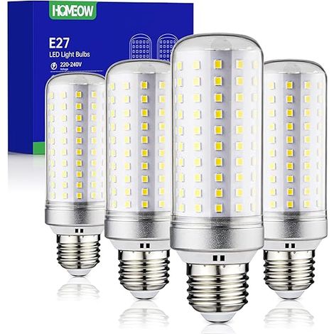 Ampoule E27 LED Blanc Froid 6000K, 25W 2500LM, Équivalent 200W Lampe Traditionnelle, Économie D'énergie Intérieur Maïs, Non Dimmable, AC 220-240V (1/5)