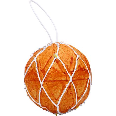 Boule décorative en mousse pour sapin de Noël en forme de pain d'épice, réutilisable, résistante à la décoloration et légère. (1/5)