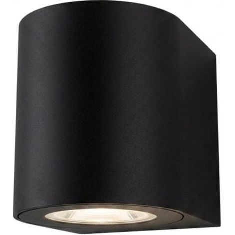 Applique moderno lampadari bartalini pord one gu10 led ip54 alluminio monoemissione, finitura metallo antracite