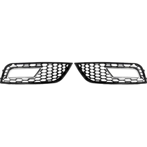 Rejilla embellecedora para faros antiniebla, diseño de panal, compatible con A4 B8.5 2013-2016, un par. (1/2)