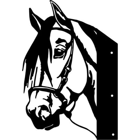 Metall Esel Wanddeko – Garten Silhouette Zaun Deko