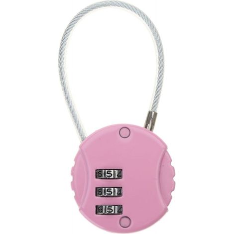 Cadenas À Code - Alliage De Zinc - 3 Chiffres - Câble De Sécurité De 13,5 Cm - Pour Casiers, Valises, Sac À Dos Et Tiroirs - 1 Pièce (1/5)