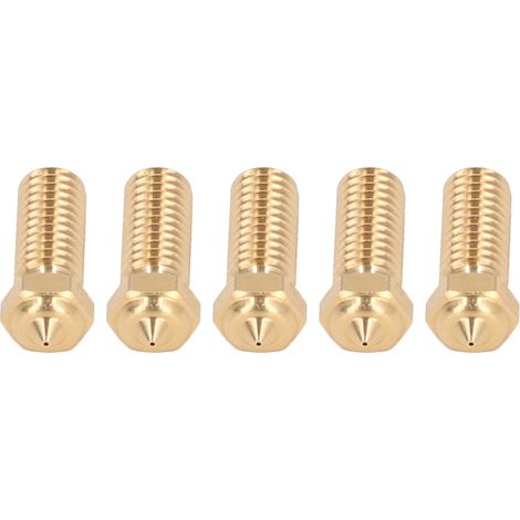 Lot de 5 buses imprimante 3D laiton 0.4mm buse extrudeuse pour QIDI X Max3 Smart3 Plus3 (1/5)