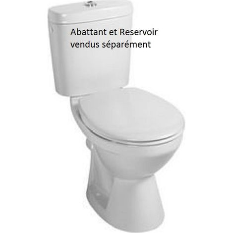 Villeroy & Boch – Cuvette pour WC à poser céramique – Sortie horizontale – Dimensions 700x360x395mm – Garantie 2 ans contre vices de fabrication (1/4)