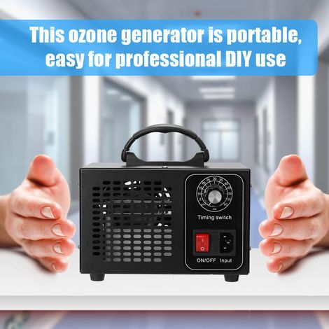Generador de ozono portátil, purificador de aire con filtro y temporizador, ozonizador para el hogar y el coche, antiformaldehído. (1/5)