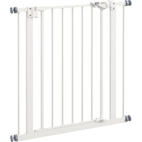 Sicherheitsgitter für Hunde 74-80 cm aus Eisen und Kunststoff, weiß MODENUIT (1/4)