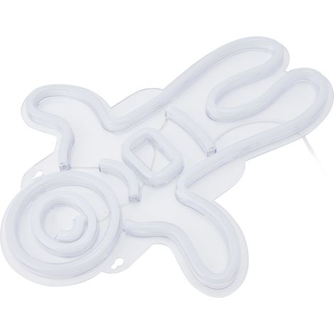 Lumière néon LED astronaute, alimentée par USB, rétroéclairage transparent, idéale pour les anniversaires et pour un usage domestique. (1/5)