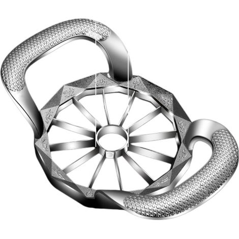 Trancheuse et évide-pomme 12 lames en acier inoxydable – Coupe rapide et uniforme avec prise confortable (1/5)